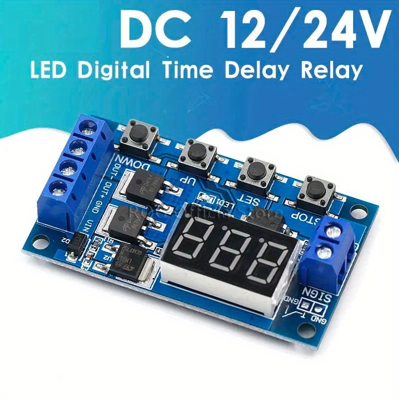 1pc DC 12V 24V Dual MOS LED Digital Timer - Image 2