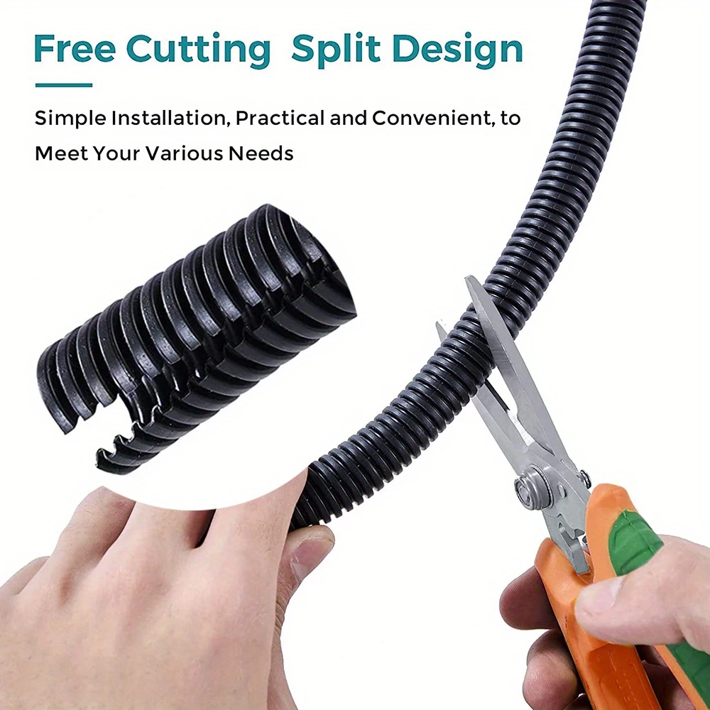 6M Flexible Split Loom Tubing Cable Organizer 7mm - Image 3