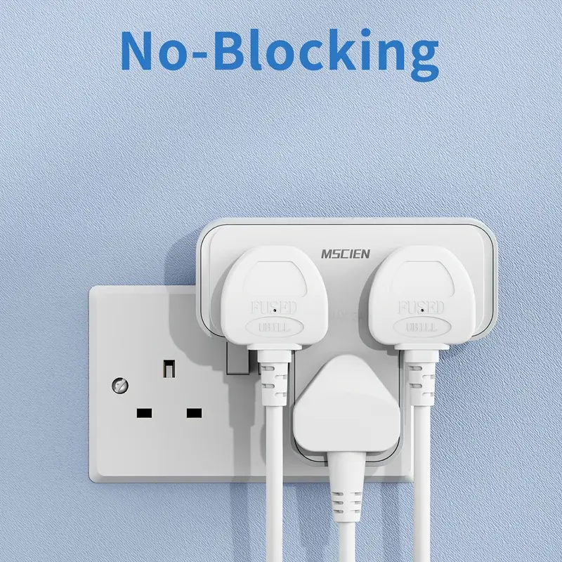 Plug Adapter 3 Way with 3 USB(1 Type C) - Image 3
