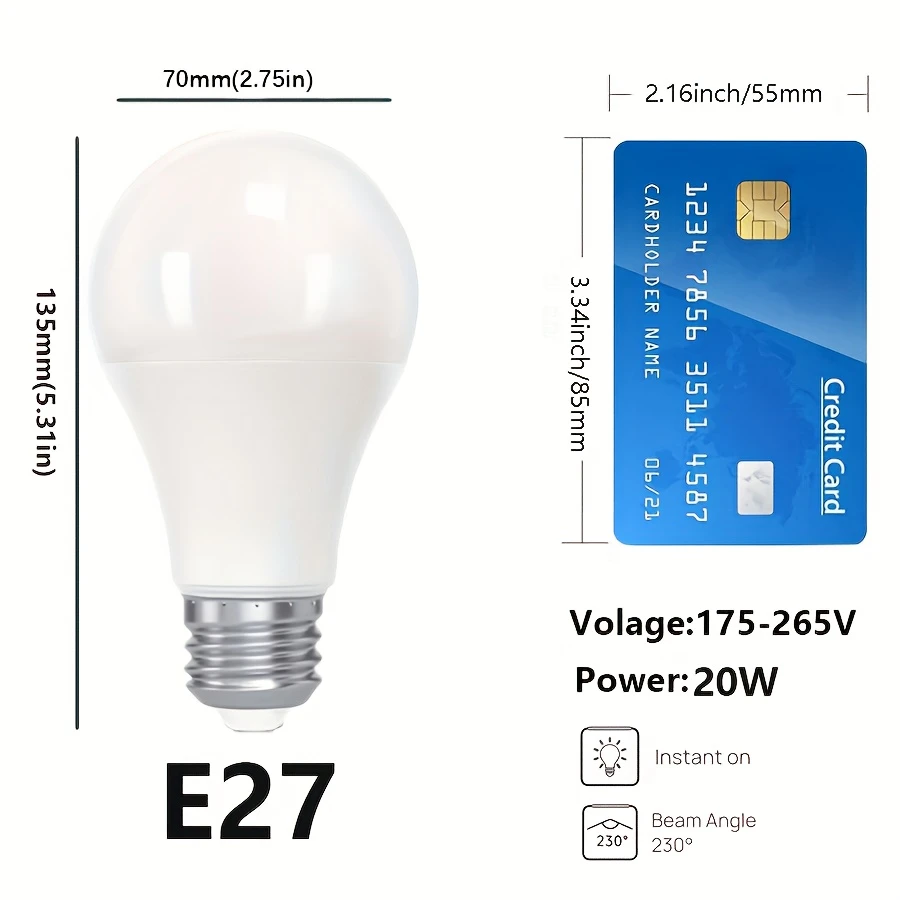 4pcs LED Light Bulbs - Image 3