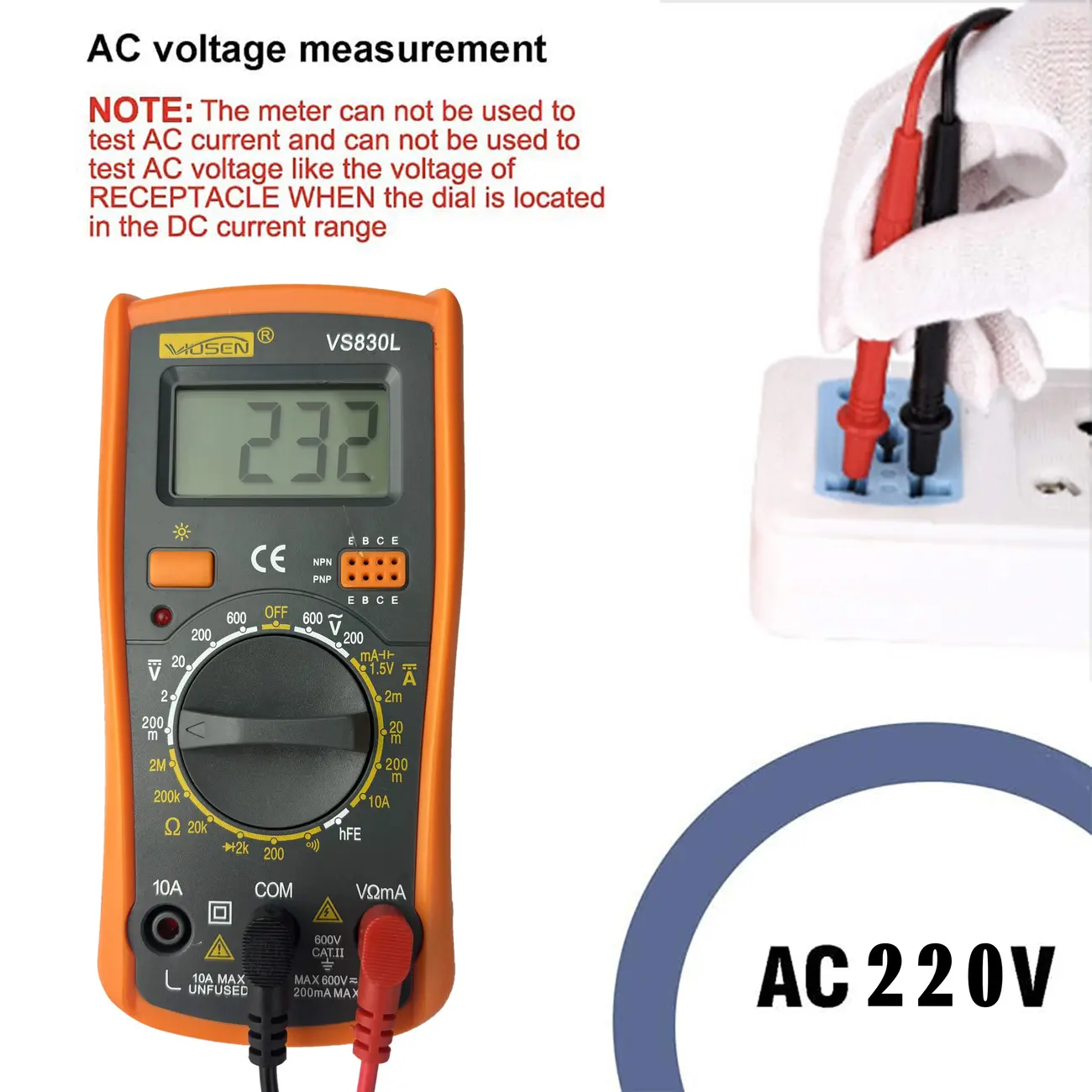 Multimeter Tester Counts Digital Multimeter - Image 4