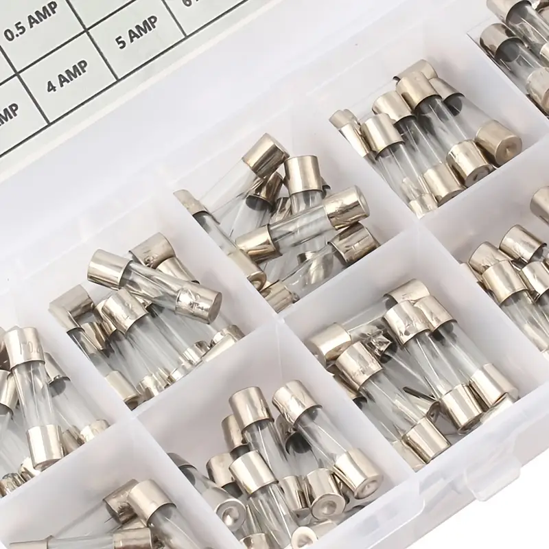 100pcs Quick Blow Glass Tube Fuse Assorted Kit - Image 3