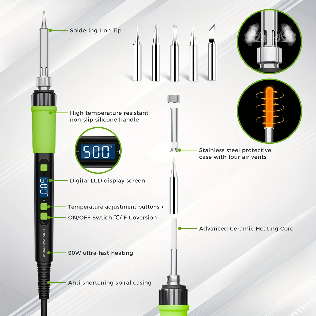 YEEHONEC 90W Soldering Iron Kit - Image 2