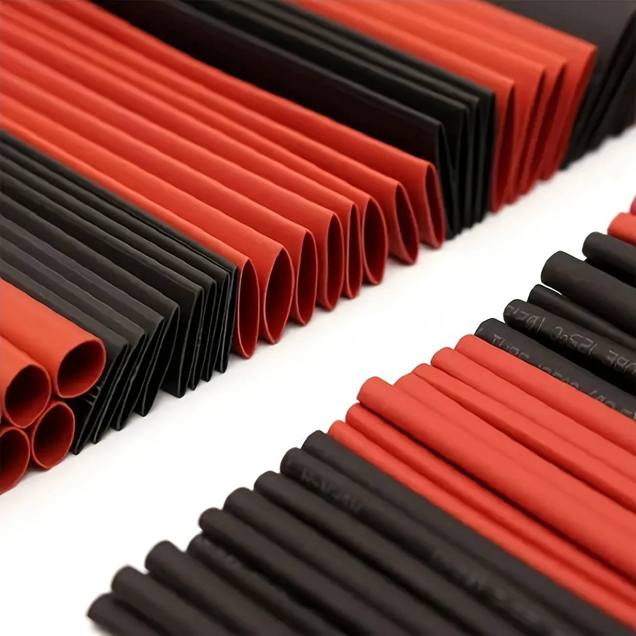 127pcs Assorted Black & Red Shrink Tubing - Image 3