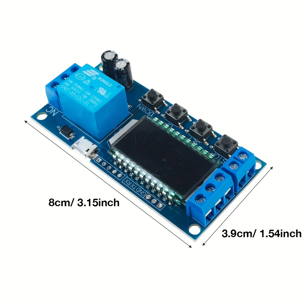 3pcs Blue 12V Timer Relay Module - Image 2