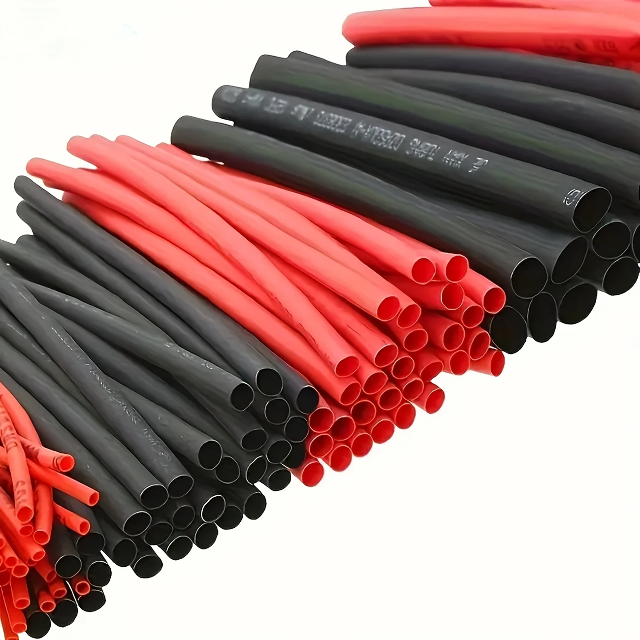 127pcs Assorted Black & Red Shrink Tubing - Image 4
