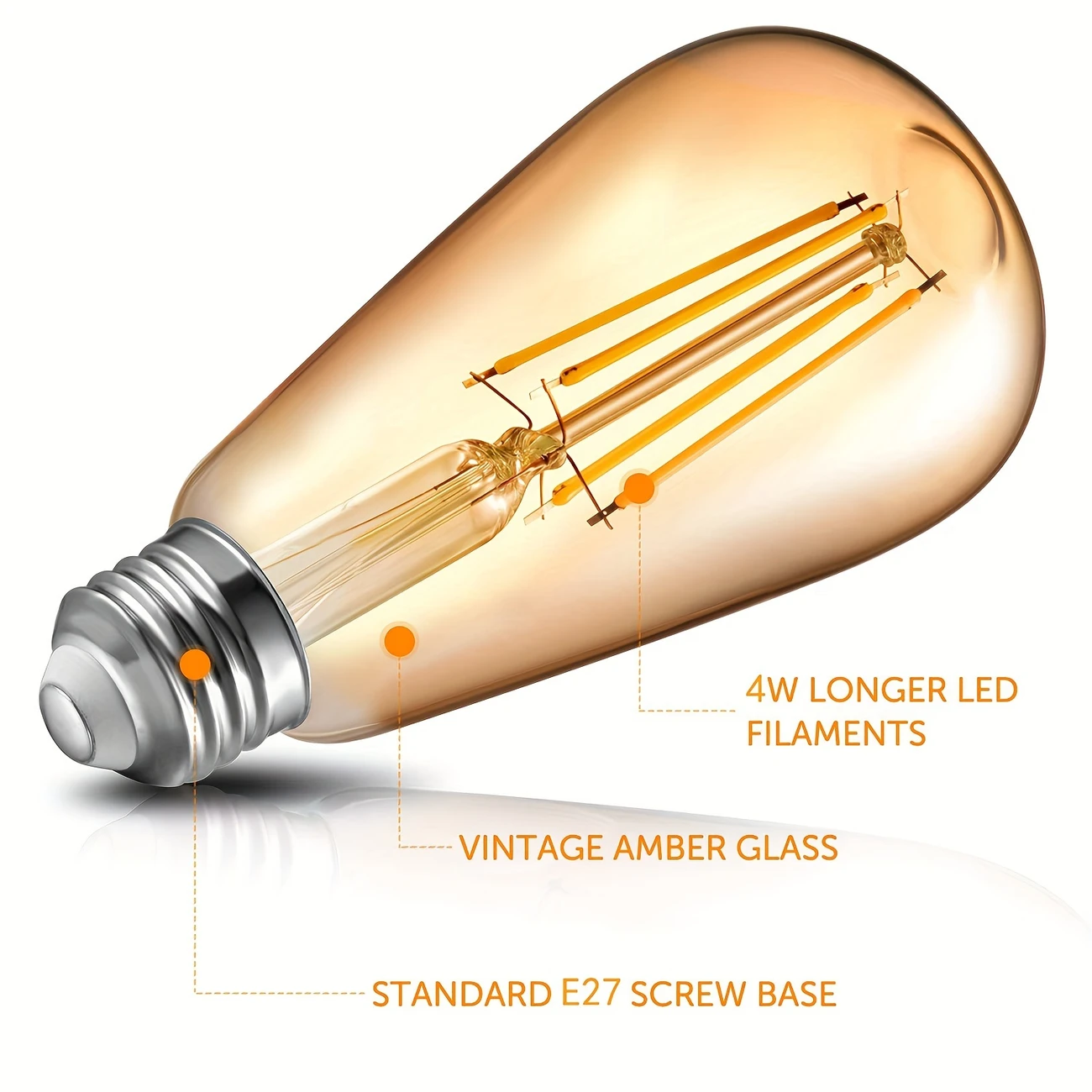 Edison Vintage LED Dimmable Bulbs - Image 2